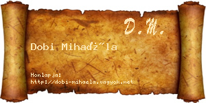 Dobi Mihaéla névjegykártya